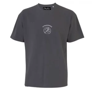 Str EMB Oversized Tee - Charcoal
