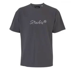 Straiders EMB Oversized Tee – Charcoal