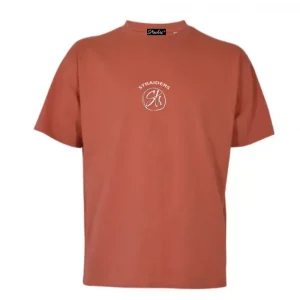 Str EMB Oversized Tee - Red
