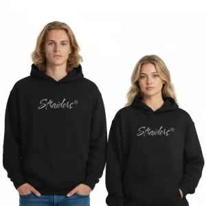 Straiders EMB Oversized Hoodie – Noir
