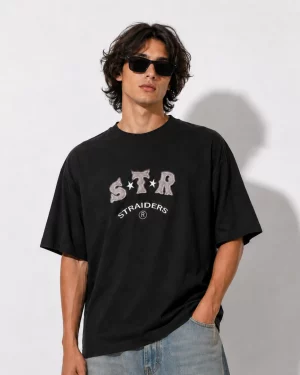 STR Boxy Tee Black