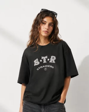 apli-str-m STR Boxy Tee Noir