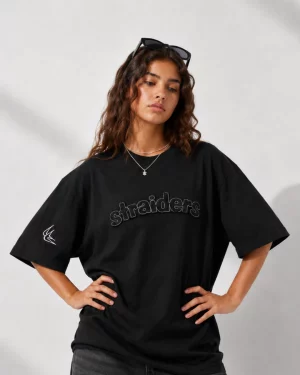 Straiders Boxy Tee Noir