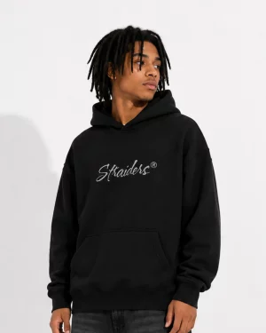 Straiders EMB Oversized Hoodie – Black