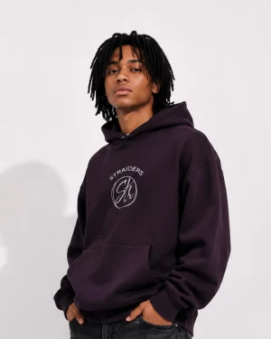 Str EMB Oversized Hoodie – Purple