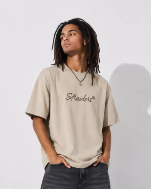 Straiders EMB Oversized Tee - Natural